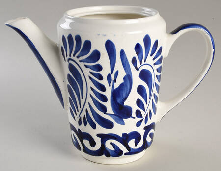 Puebla Blue Coffee Pot No Lid