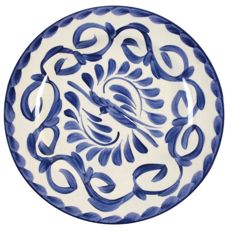 Puebla Blue Melamine Dinner Plate