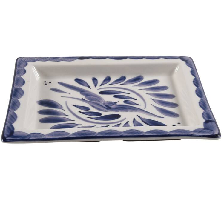 Puebla Blue 7" Rectangular Tray