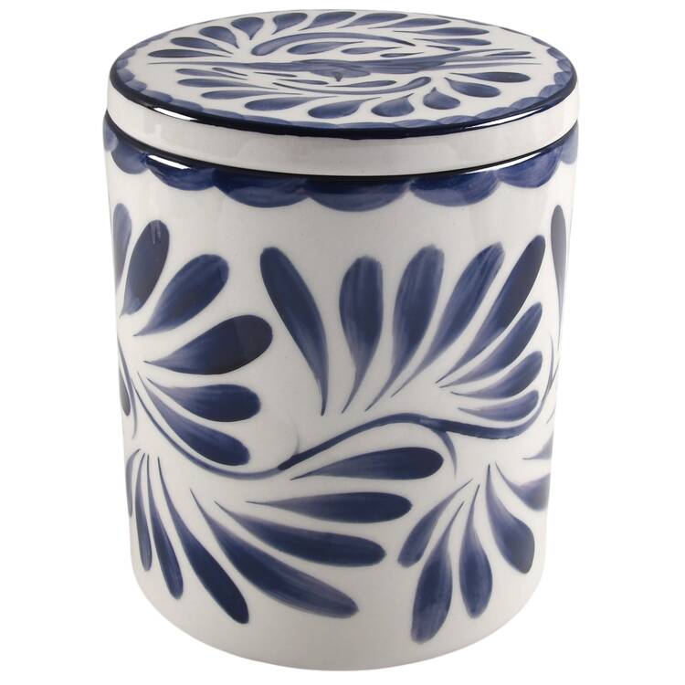 Puebla Blue Treat Jar & Lid