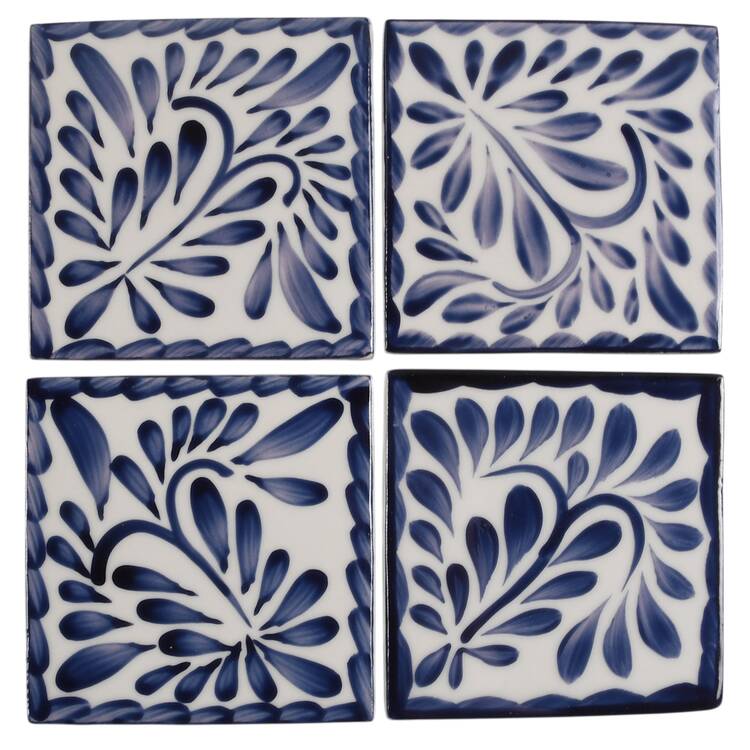 Puebla Blue Coaster - Set of 4