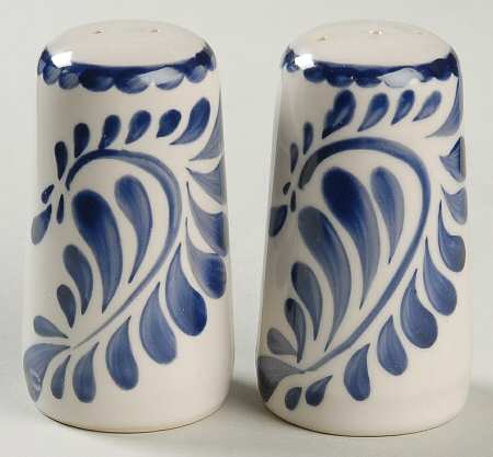 Puebla Blue Salt & Pepper Set