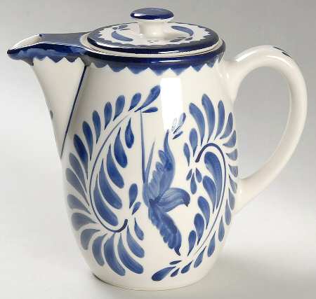 Puebla Blue Mini Coffee Pot & Lid