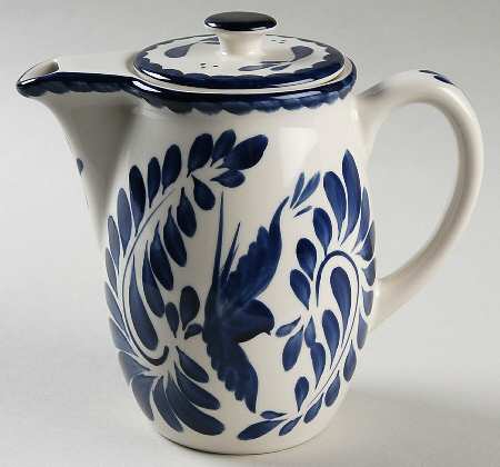 Puebla Blue Mini Coffee Pot & Lid
