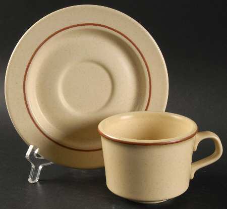 Autumn Glory Flat Cup & Saucer Set