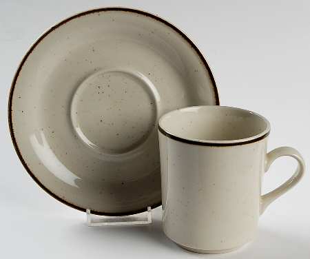 Desert Bloom Flat Cup & Saucer Set