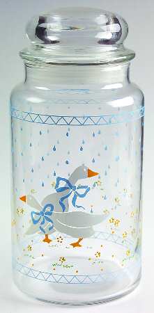 Farm Country Large Glassware Storage Jar & Lid