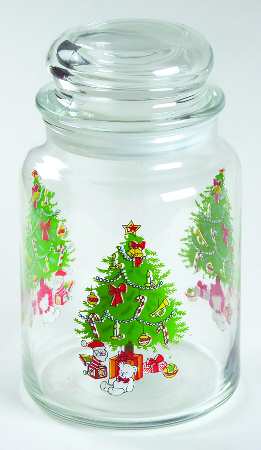 Holiday Magic Medium Glassware Storage Jar & Lid