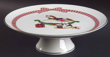 Memories 10" Diameter Pedestal Cake Stand by Anchor Hocking