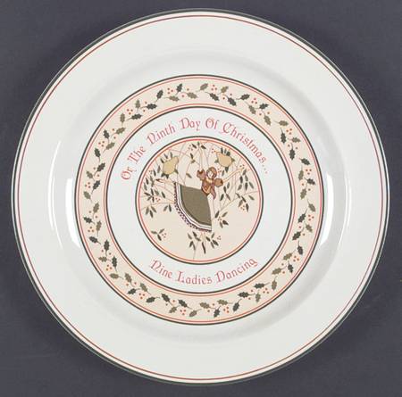 Twelve Days of Christmas Dinner Plate
