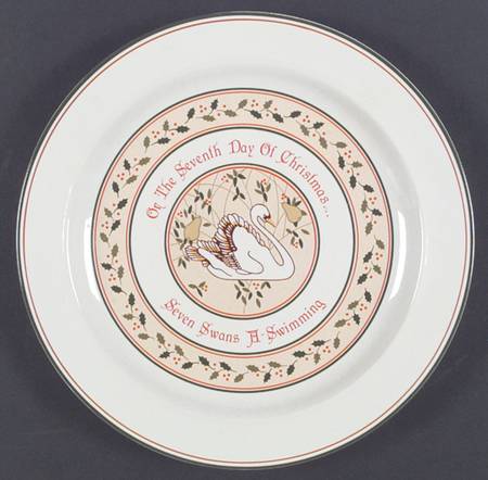 Twelve Days of Christmas Dinner Plate