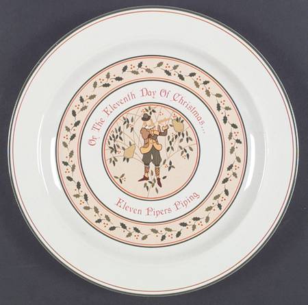Twelve Days of Christmas Dinner Plate