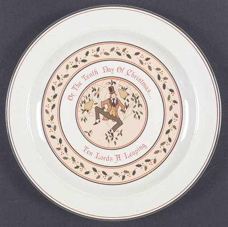 Twelve Days of Christmas Dinner Plate