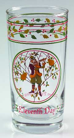 Twelve Days of Christmas 10 Oz Glassware Tumbler