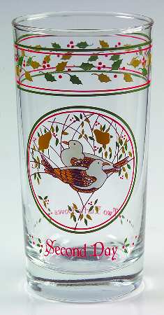 Twelve Days of Christmas 10 Oz Glassware Tumbler
