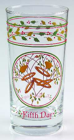 Twelve Days of Christmas 10 Oz Glassware Tumbler