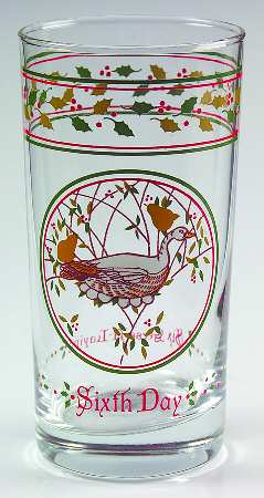 Twelve Days of Christmas 10 Oz Glassware Tumbler