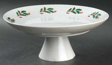 Holiday 10" Diameter Pedestal Cake Stand