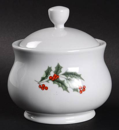 Holiday Sugar Bowl & Lid