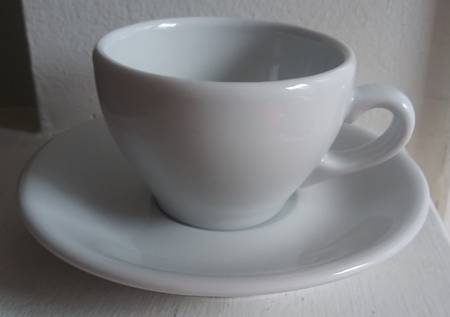 Opera Flat Cup & Saucer Set