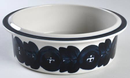 Anemone Blue 9" Round Vegetable Bowl