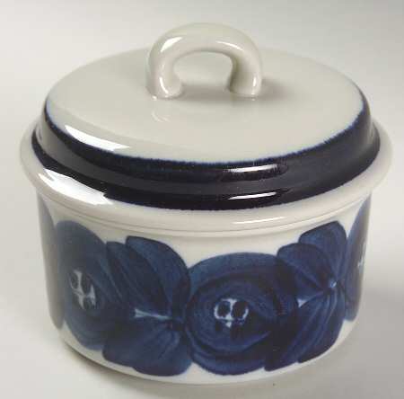 Anemone Blue Sugar Bowl & Lid