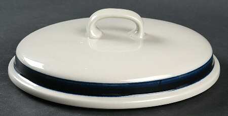 Anemone Blue Lid for 1.75 Qt Round Covered Casserole