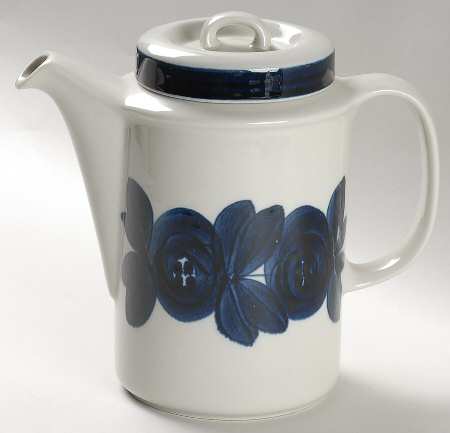 Anemone Blue Coffee Pot & Lid