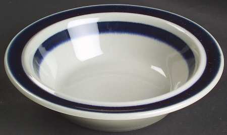 Anemone Blue Rim Cereal Bowl