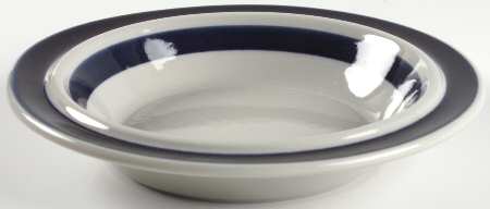 Anemone Blue Rim Soup Bowl