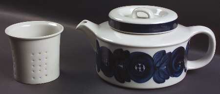 Anemone Blue Teapot & Lid with Infuser