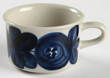 Anemone Blue Flat Demitasse Cup