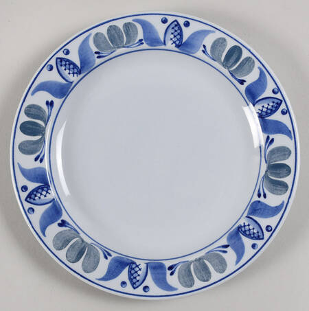 Blue Laurel Salad Plate