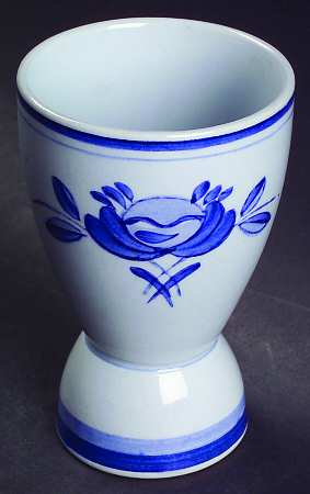 Blue Rose Double Egg Cup