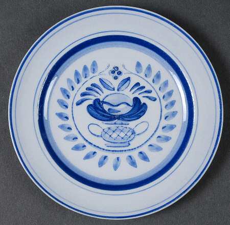 Blue Rose Bread & Butter Plate