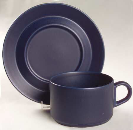 Blues Flat Cup & Saucer Set
