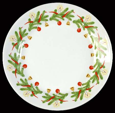 Christmas Wreath Bread & Butter Plate