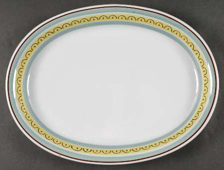 Crown Band 14" Oval Serving Platter