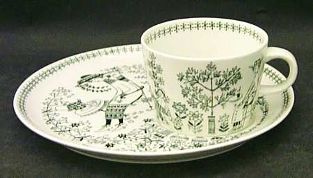 Emilia Dessert Plate & Cup Set