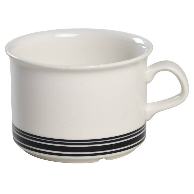 Faenza Black Flat Cup