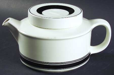 Faenza Black Teapot & Lid
