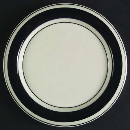 Faenza Black Salad Plate