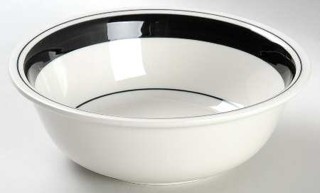 Faenza Black Coupe Cereal Bowl
