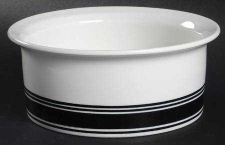 Faenza Black 6" Round Vegetable Bowl
