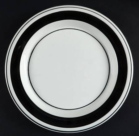 Faenza Black Luncheon Plate