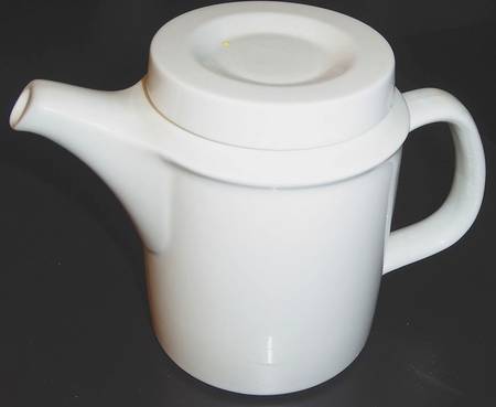Faenza White Coffee Pot & Lid