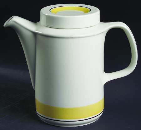 Faenza Yellow Coffee Pot & Lid