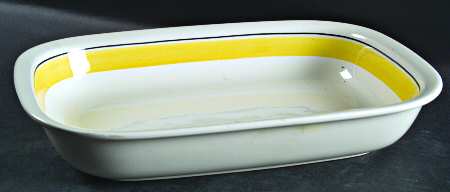 Faenza Yellow 12" Rectangular Baker