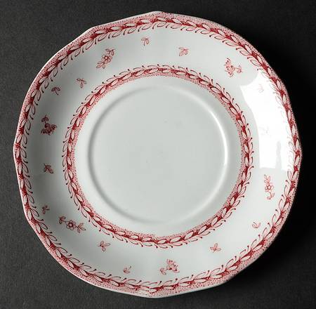 Finn Flower Red (White Background) Saucer for Cream Soup Bowl