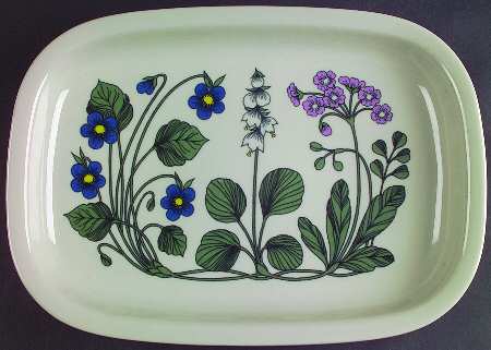 Flora 13" Rectangular Serving Platter